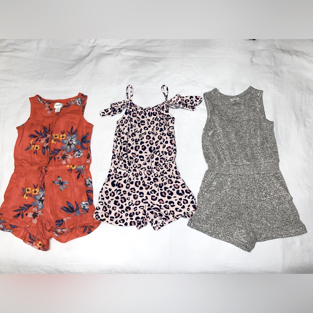 5T Little Girls romper BUNDLE- LIGHTLY WORN!